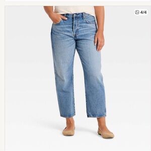 Universal Thread boyfriend jean.  Light blue.